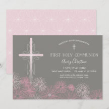 Erste Einladung der Heiligen Kommune mit Kreuz, Bl