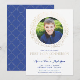 Erste Einladung des Heiligen Kommunion Fotos mit G