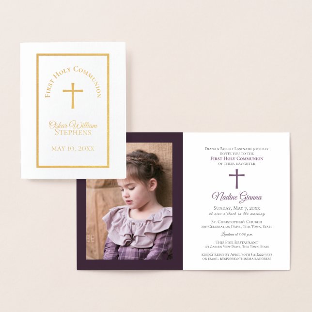 Erste Einladung mit Foto (Anzeige)