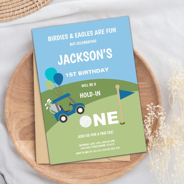 Erste Einladung zum Golf Birthday (First Golf Birthday Invitations)