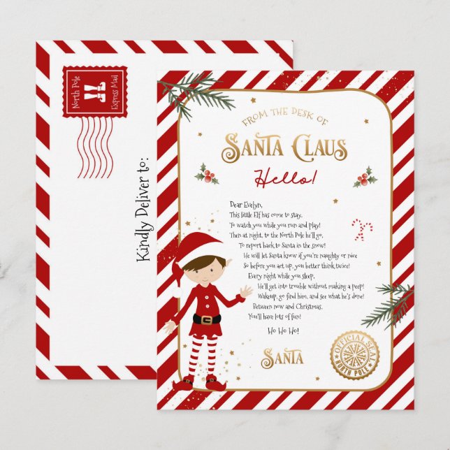 Erste Elf Ankunft Willkommenskarte Postkarte (Vorne/Hinten)