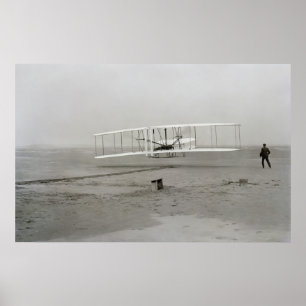 Erste erfolgreiche Reise des Wright Flyer Poster