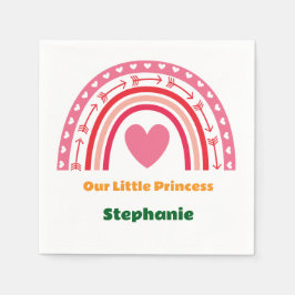 Erste Fahrt um das Rainbow 1. Geburtstag Foto Serviette
