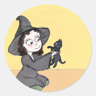 Erste Familien-Schwänze & Tots-Poster-Postkarte Runder Aufkleber