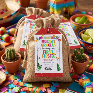 Erste Fiesta Farbige mexikanische 1. Geburtstagsfe Geschenkanhänger