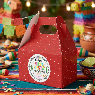 Erste Fiesta Farbige mexikanische 1. Geburtstagsfe Geschenkschachtel