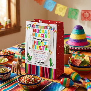 Erste Fiesta Farbige Mexikanische 1. Geburtstagsfe Kleine Geschenktüte
