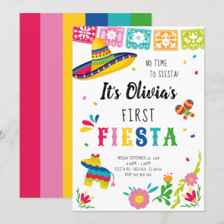 Erste Fiesta, keine Zeit zum Geburtstag Einladung