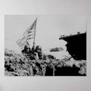 Erste Flagge auf Guam Poster