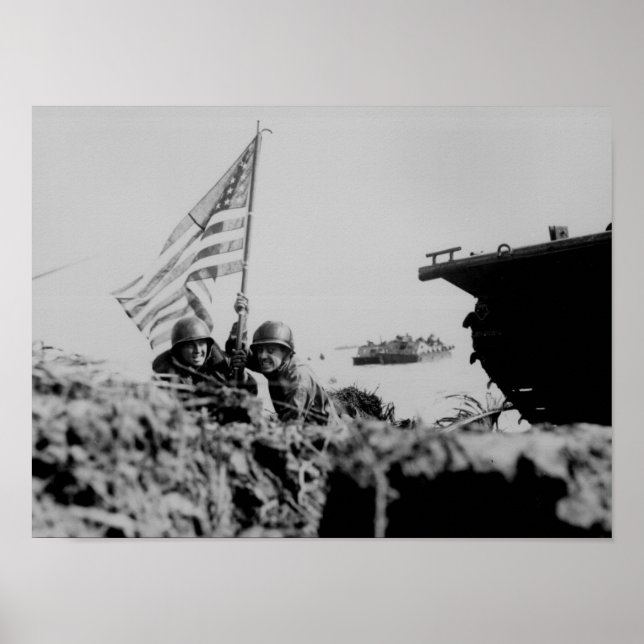 Erste Flagge auf Guam Poster (Vorne)