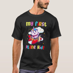 Erste Flug meines ersten Flugzeugs Jungs Gir T-Shirt