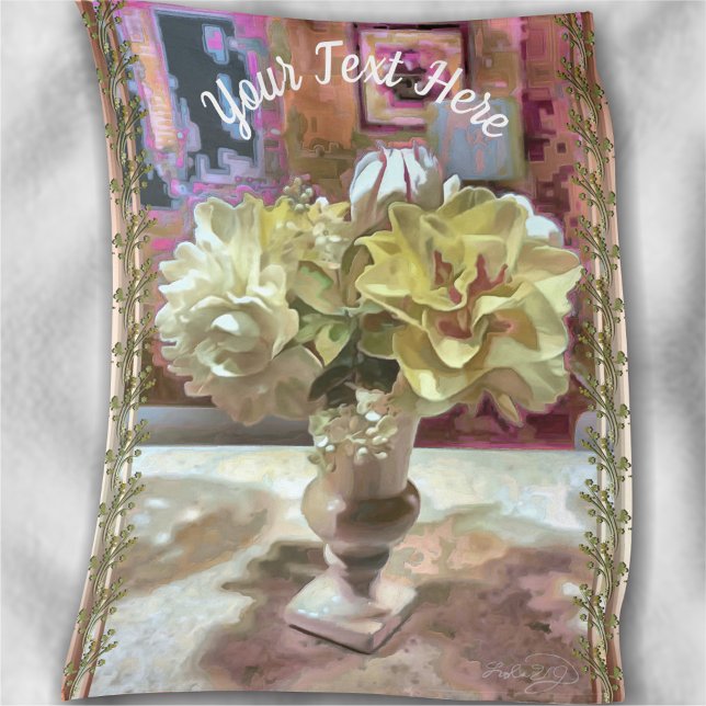 Erste Frühjahrsblumen PCM1 Fleecedecke (Von Creator hochgeladen)