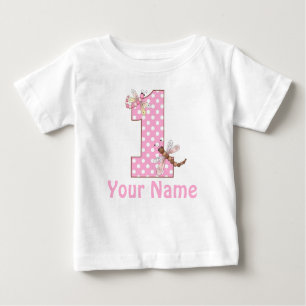 Erste Geburtstags-Libelle Baby T-shirt