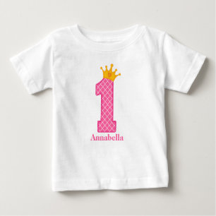 Erste Geburtstags-Prinzessin Tshirt Personalized