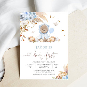 Erste Geburtstagseinladung für Beary Einladung