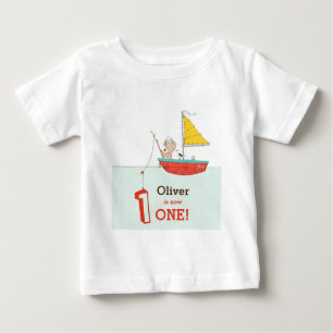 Erste Geburtstagsfeier für Nautiker Baby T-shirt