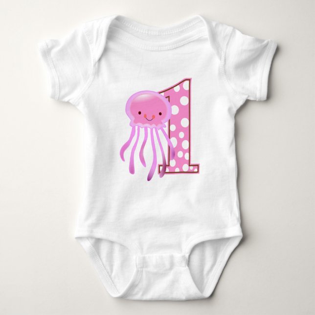 Erste Geburtstagskletter Baby Strampler (Vorderseite)