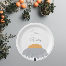 Erste Geburtstagspartei Chamomile Blume Niedlich P Pappteller