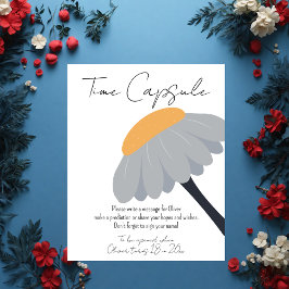 Erste Geburtstagspartei Chamomile Blume Niedlich P Poster