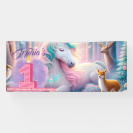 Erste Geburtstagsparty individuell anpassbar Banner