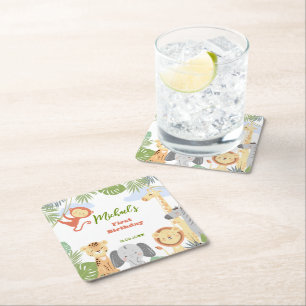 Erste Geburtstagszeitung Untersetzer mit niedliche