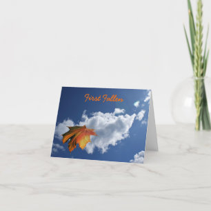 Erste gefallene Poesie-Grußkarte Karte