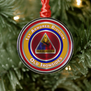 Erste gepanzerte Division Weihnachten Ornament Aus Metall