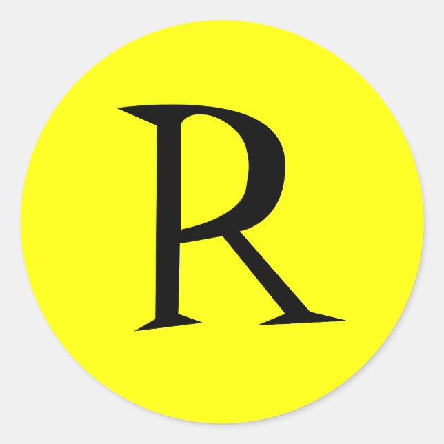 ERSTE GLEICHE UND SCHWARZE SIEGEL RUNDER AUFKLEBER (Vorderseite)