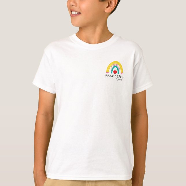 Erste GRADE Squad Rainbow-Lehrerin T-Shirt (Vorderseite)