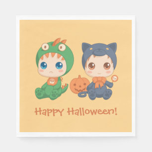 Erste Halloween Babys Black Cat Dragon Costume Serviette