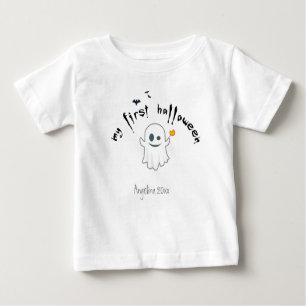 Erste Halloween Custom Niedlich Ghost Baby T-shirt