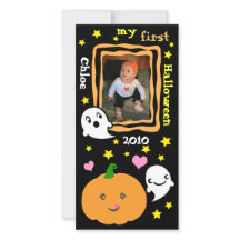 Erste Halloween Kawaii Custom Foto Card