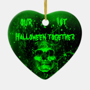 Erste Halloween Keramik Ornament