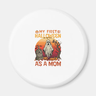 Erste Halloween-Mutter-Geist-Grabstein-Kürbis_1 Magnet