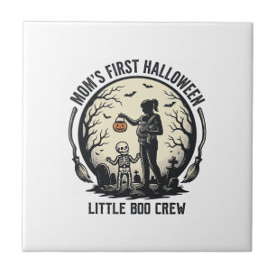 Erste Halloween-Mutter Vintage Gruseliger Mond-Shi Fliese