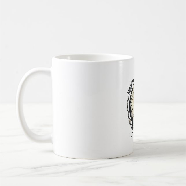 Erste Halloween-Mutter Vintage Gruseliger Mond-Shi Kaffeetasse (Links)