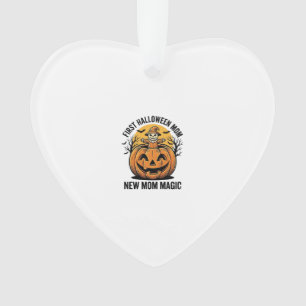 Erste Halloween-Mutter Vintage-Kürbis-Fledermaus-S Ornament