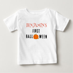 Erste Halloween-T - Shirt, Individuelle Name perso Baby T-shirt
