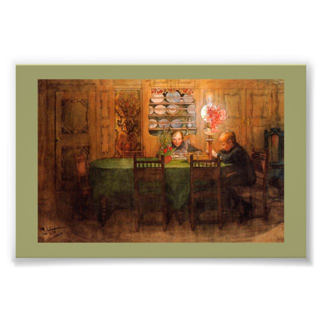 Erste Hausaufgaben 1898 Fotodruck (Vorne)