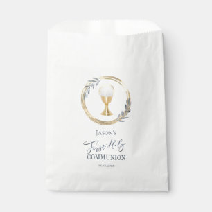 Erste Heilige Gemeinschaft  Goldfolie für Blau un Geschenktütchen