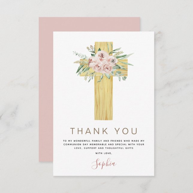 Erste heilige Kommune Danke Dusty Pink (Vorne/Hinten)