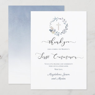 Erste heilige Kommune Dankeschön Karte