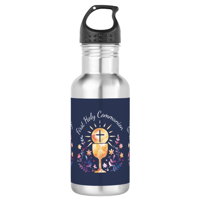 Erste Heilige Kommune Edelstahlflasche (Vorderseite)