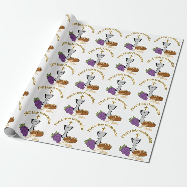 Erste Heilige Kommune Geschenkpapier (Ungerollt)