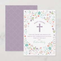 Erste heilige Kommune Vielen Dank Note Card , Cust