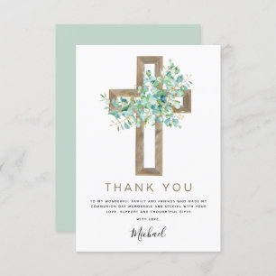 Erste heilige Kommune Vielen Dank Sage Eukalyptus  Dankeskarte