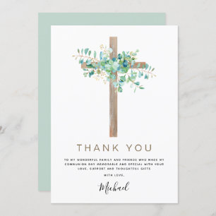 Erste heilige Kommune Vielen Dank Sage Eukalyptus Einladung