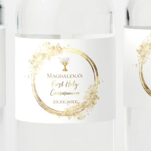 Erste Heilige Kommune Wasserflaschenetikett