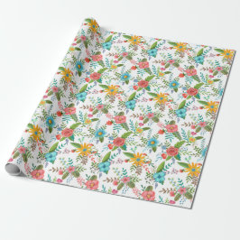 Erste Heilige Kommunion Floral | Schleifpapier Geschenkpapier
