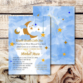 Erste Heilige Kommunion Foto Twinkle Little Star Einladung